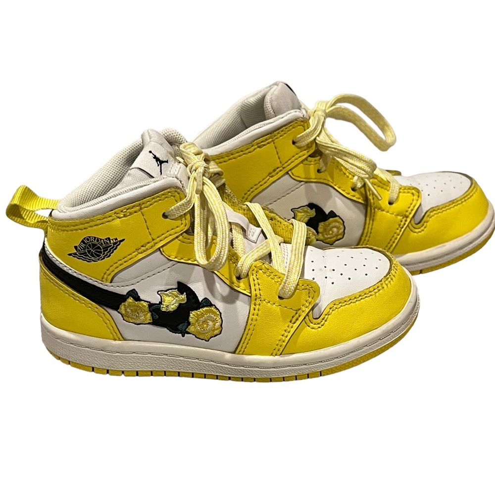 Nike Air Jordan Mid SE - Rose Patch, Dynamic Yellow, Sz 8C